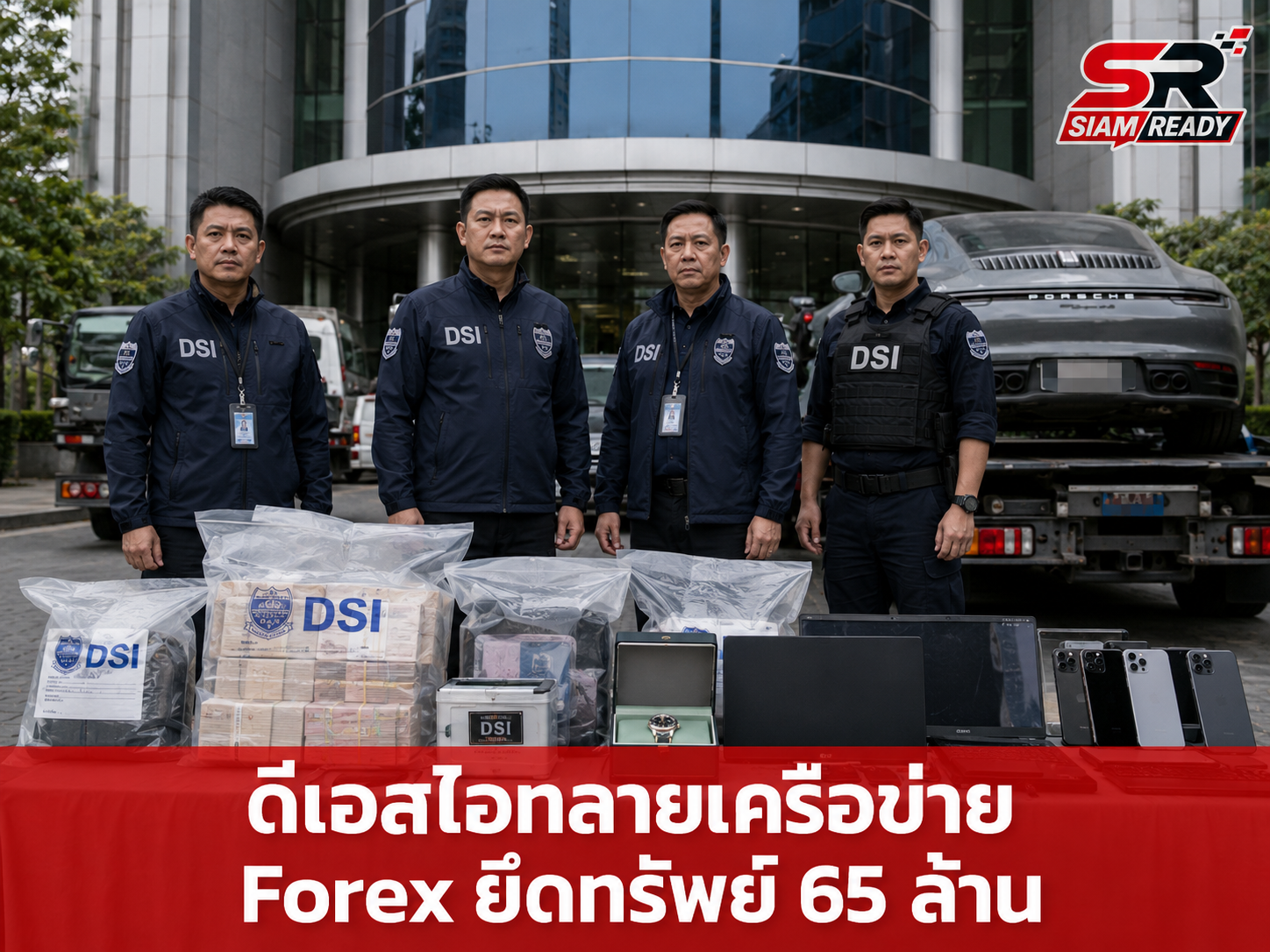 ดีเอสไอระดมกวาดล้างเครือข่าย Forex ผิดกฎหมาย บุกค้น 24 จุดทั่วไทย ยึดทรัพย์กว่า 65 ล้าน