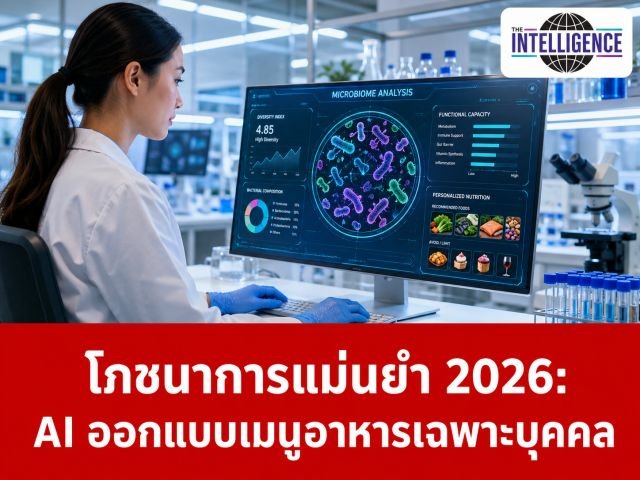 ปฏิวัติโภชนาการแม่นยำปี 2026: AI วิเคราะห์ไมโครไบโอมออกแบบเมนูอาหารเฉพาะบุคคล