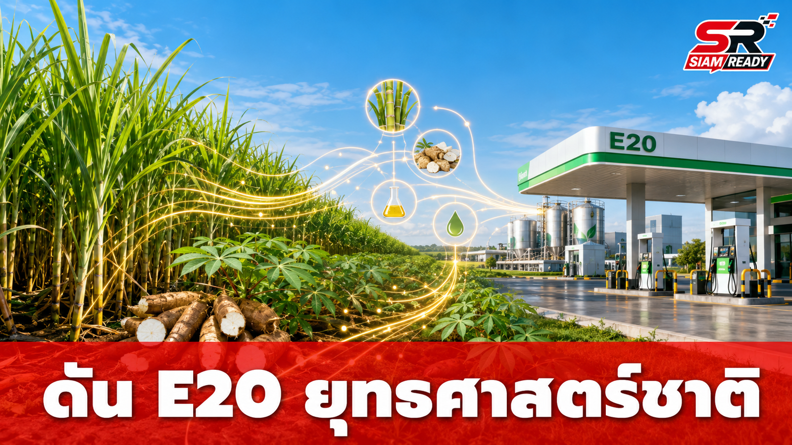 เอกชนชงรัฐดัน E20 เป็นยุทธศาสตร์ชาติ หวังลดนำเข้าน้ำมัน-หนุนรายได้เกษตรกร