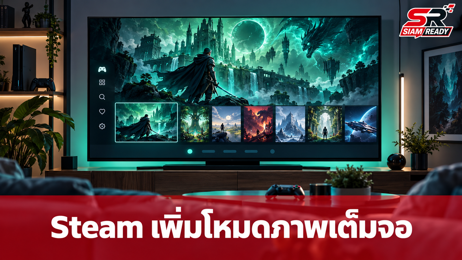 Steam อัปเดตโหมด Big Picture เพิ่มฟีเจอร์ 'Big Art Mode' แสดงภาพพื้นหลังเต็มตา